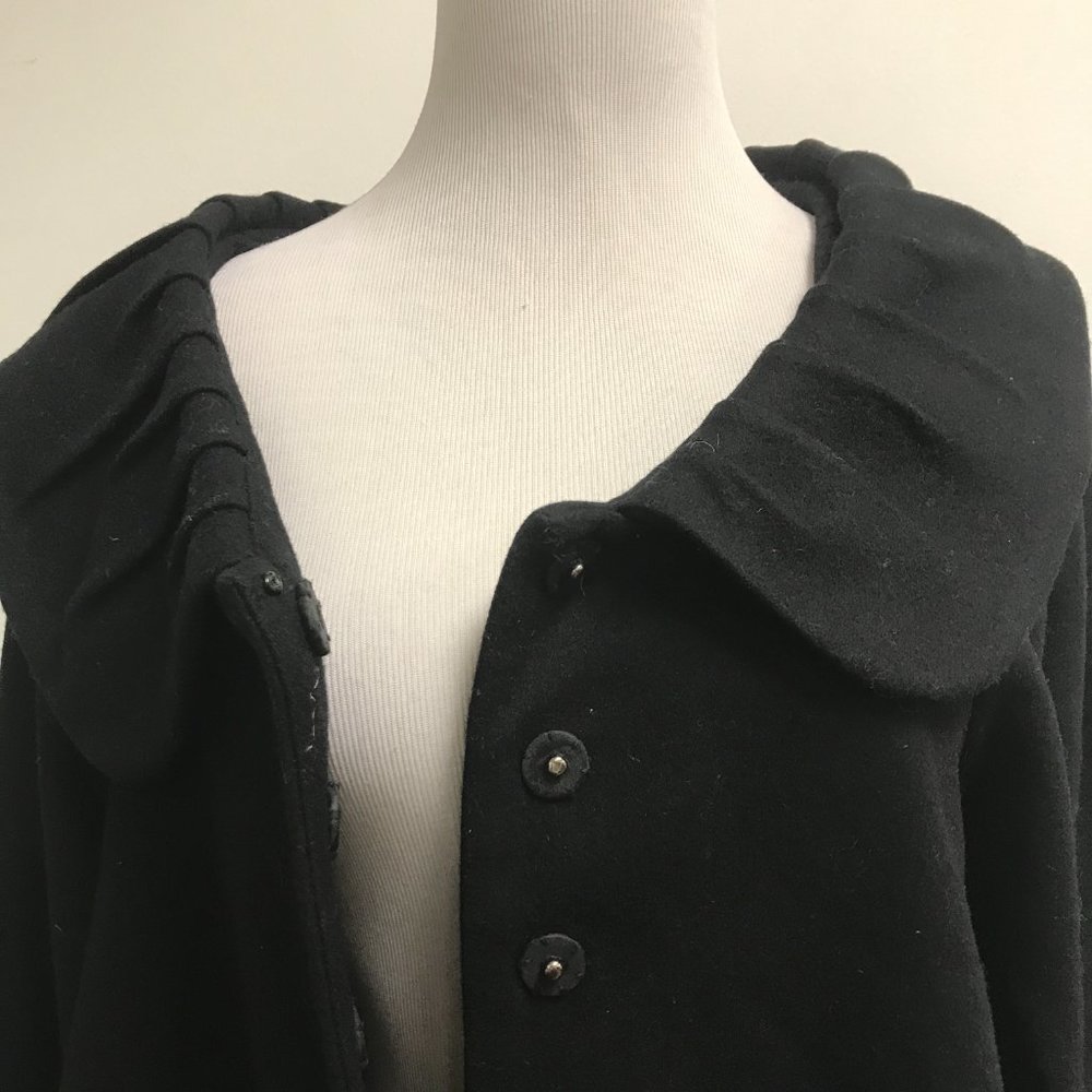 Diab'less black boho loose fit jacket coat T2 M